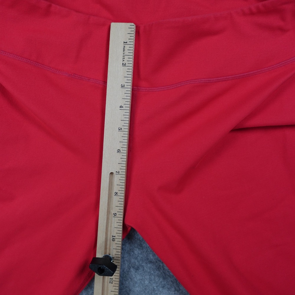Fabletics Leggings Women L/XL? Red Capri Cropped Athletic Workout Yoga Pants - Picture 4 of 10